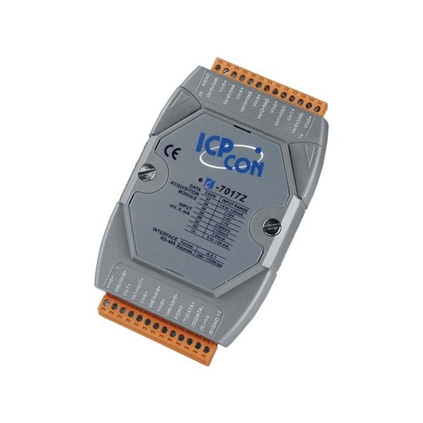 Icp Das 10 / 20 channels of analog input module with high voltage protection I-7017Z - main